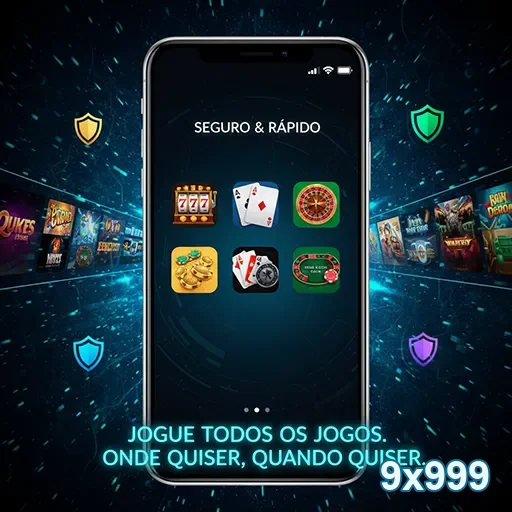 Ilustração de Acesse o aplicativo cassino 9x999 para jogos em qualquer lugar